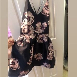 Navy and Purple floral dress